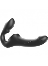 Черный безремневой страпон с 3 моторами - Ibiza - купить с доставкой в Калуге