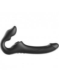 Черный безремневой страпон с 3 моторами - Ibiza - купить с доставкой в Калуге