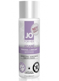 Лубрикант на водной основе для женщин JO AGAPE LUBRICANT ORIGINAL - 60 мл. - System JO - купить с доставкой в Калуге