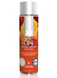 Лубрикант на водной основе с ароматом персика JO Flavored Peachy Lips - 120 мл. - System JO - купить с доставкой в Калуге