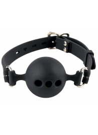 Силиконовый кляп-шар с отверстиями для дыхания Silicone Breathable Ball Gag Small - Pipedream - купить с доставкой в Калуге