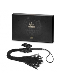 Чёрная плётка Lilly Whip Bijoux - Bijoux Indiscrets - купить с доставкой в Калуге