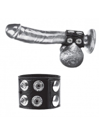 Ремень на член и мошонку 1.5  Cock Ring With Ball Strap - BlueLine - купить с доставкой в Калуге