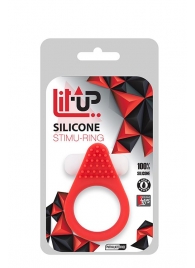 Красное эрекционное кольцо LIT-UP SILICONE STIMU RING 1 RED - Dream Toys - в Калуге купить с доставкой