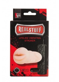 Мастурбатор-ротик с вибрацией REALSTUFF VIBRATING MASTURBATOR MOUTH - Dream Toys - в Калуге купить с доставкой