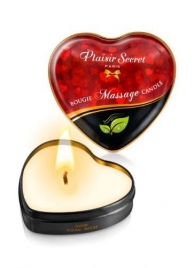 Массажная свеча с нейтральным ароматом Bougie Massage Candle - 35 мл. - Plaisir Secret - купить с доставкой в Калуге