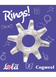 Прозрачное эрекционное кольцо Rings Cogweel - Lola Games - в Калуге купить с доставкой