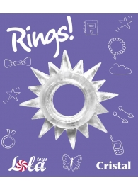 Прозрачное эрекционное кольцо Rings Cristal - Lola Games - в Калуге купить с доставкой