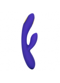 Фиолетовый вибратор с функцией электростимуляции Intimate E-Stimulator Dual Wand - 21,5 см. - California Exotic Novelties - купить с доставкой в Калуге