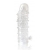 Закрытая прозрачная рельефная насадка Crystal sleeve - 13 см. - Erowoman-Eroman - в Калуге купить с доставкой
