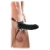 Чёрный полый страпон 7  Silicone Hollow Strap-On - 18 см. - Pipedream - купить с доставкой в Калуге