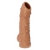 Телесная насадка с пупырышками и открытой головкой Nude Sleeve L - 14 см. - KOKOS - в Калуге купить с доставкой