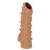 Телесная насадка с шипами и открытой головкой Nude Sleeve L - 14 см. - KOKOS - в Калуге купить с доставкой