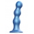 Голубая насадка Strap-On-Me Dildo Plug Balls size L - Strap-on-me - купить с доставкой в Калуге