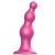 Розовая насадка Strap-On-Me Dildo Plug Beads size S - Strap-on-me - купить с доставкой в Калуге