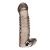 Дымчатая насадка на пенис с вибрацией  Vibrating Penis Enhancing Sleeve Extension - 13,3 см. - BlueLine - в Калуге купить с доставкой