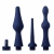 Набор из 3 универсальных насадок для анального душа Universal 3 Piece Silicone Enema Attachment Set - XR Brands - купить с доставкой в Калуге