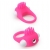 Розовое эрекционное кольцо с щеточкой LIT-UP SILICONE STIMU RING 5 - Dream Toys - в Калуге купить с доставкой
