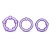 Набор из 3 фиолетовых эрекционных колец Stay Hard Beaded Cockrings - Blush Novelties - в Калуге купить с доставкой
