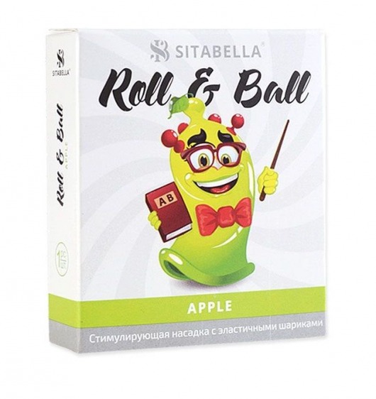 Стимулирующий презерватив-насадка Roll   Ball Apple - Sitabella - купить с доставкой в Калуге