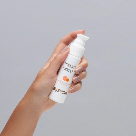 Универсальный массажный гель-смазка Allover Delicious Massage Gel с ароматом персика и аброкоса - 50 мл. - YESforLOV - купить с доставкой в Калуге