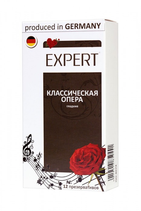 Гладкие презервативы Expert  Классическая опера  - 12 шт. - Expert - купить с доставкой в Калуге