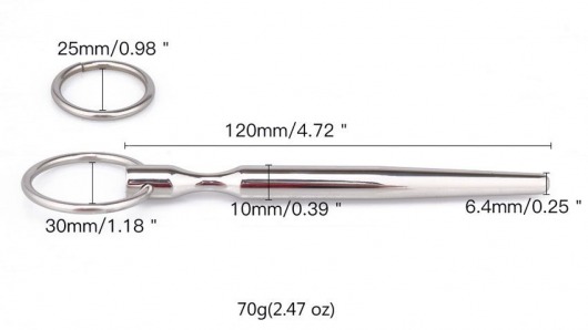 Металлический уретральный конусовидный плаг - Notabu - купить с доставкой в Калуге