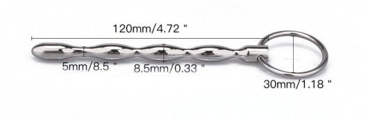 Металлический уретральный плаг с кольцом - Notabu - купить с доставкой в Калуге