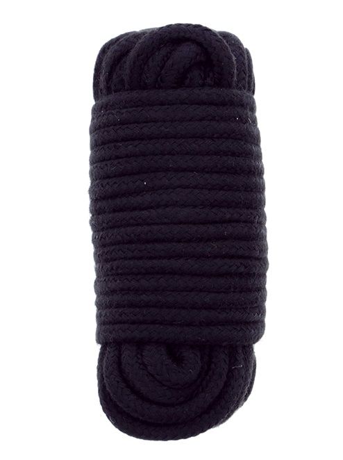 Черная веревка для связывания BONDX LOVE ROPE - 10 м. - Dream Toys - купить с доставкой в Калуге