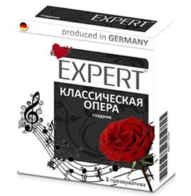 Гладкие презервативы Expert  Классическая опера  - 3 шт. - Expert - купить с доставкой в Калуге