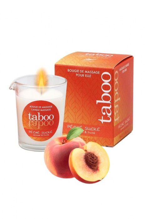 Массажное аромамасло с афродизиаками для женщин RUF Taboo Peche sucre - 60 гр. - RUF - купить с доставкой в Калуге