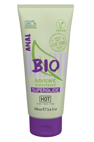 Интимный увлажняющий анальный гель BIO SuperGlide - 100 мл. - HOT - купить с доставкой в Калуге