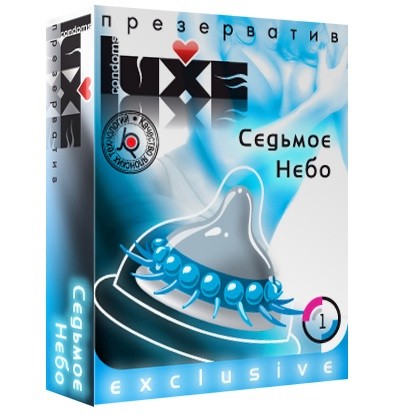 Презерватив LUXE  Exclusive  Седьмое небо  - 1 шт. - Luxe - купить с доставкой в Калуге