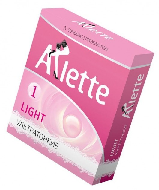 Ультратонкие презервативы Arlette Light - 3 шт. - Arlette - купить с доставкой в Калуге