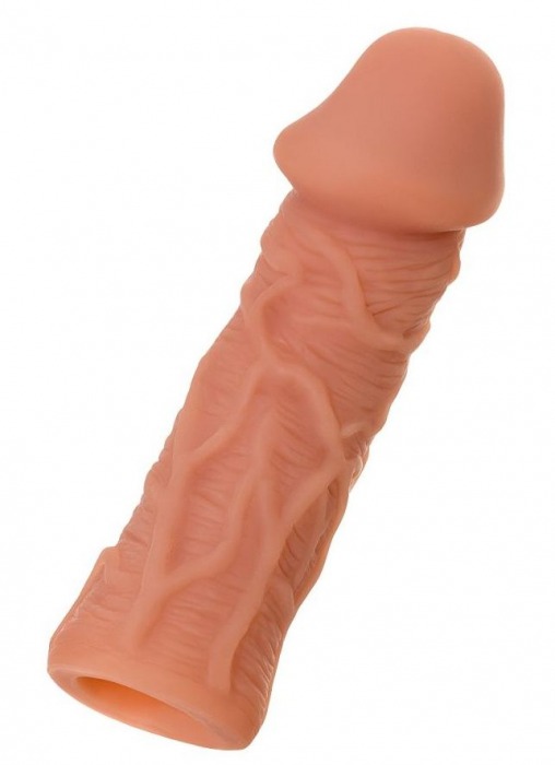 Телесная реалистичная насадка KOKOS Extreme Sleeve 05 с дополнительной стимуляцией - 12,7 см. - KOKOS - в Калуге купить с доставкой