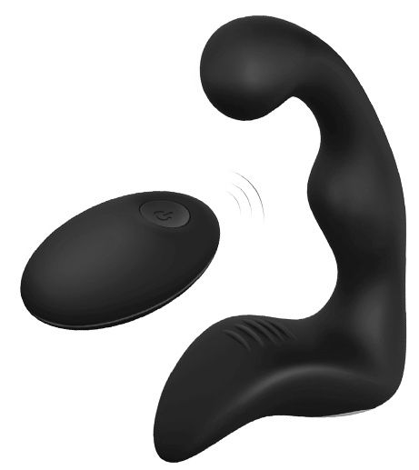 Черный вибромассажер простаты REMOTE BOOTY PLEASER - Dream Toys - в Калуге купить с доставкой