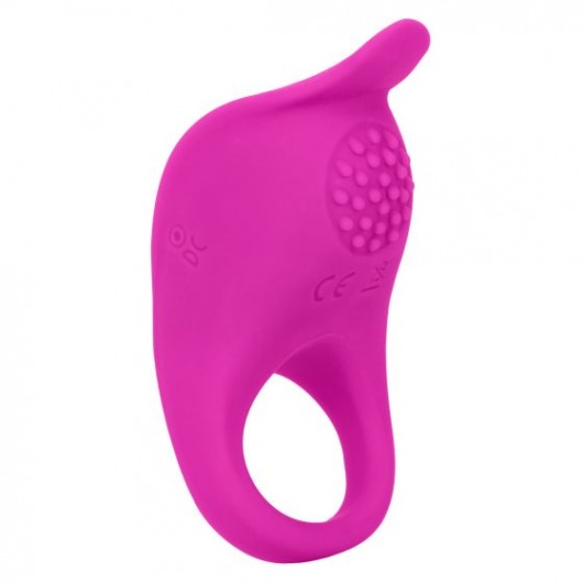 Ярко-розовое эрекционное виброкольцо Silicone Rechargeable Teasing Enhancer - California Exotic Novelties - в Калуге купить с доставкой