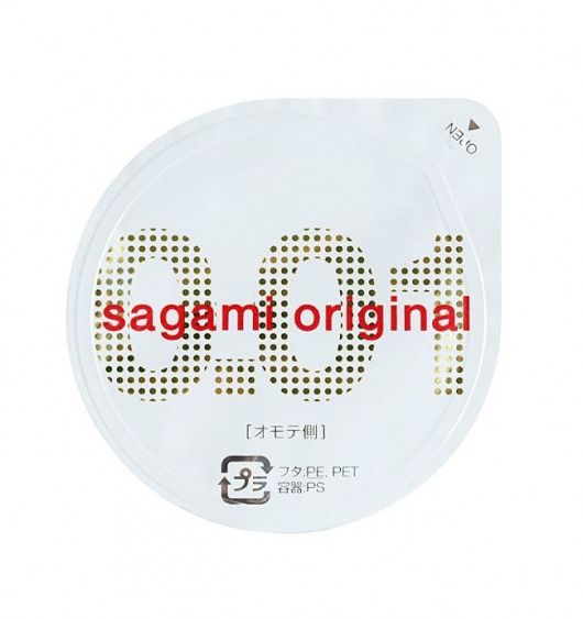 Супертонкий презерватив Sagami Original 0.01 - 1 шт. - Sagami - купить с доставкой в Калуге