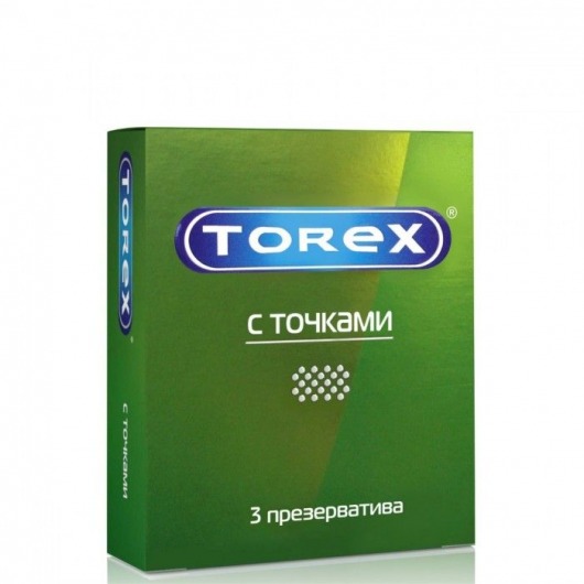 Текстурированные презервативы Torex  С точками  - 3 шт. - Torex - купить с доставкой в Калуге