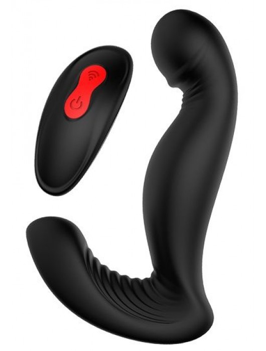 Черный вибромассажер простаты SWIRLING P-PLEASER - Dream Toys - в Калуге купить с доставкой