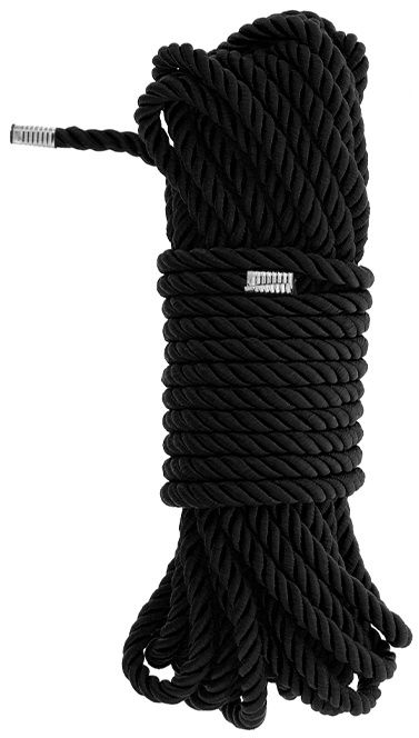 Черная веревка для бондажа BONDAGE ROPE - 10 м. - Dream Toys - купить с доставкой в Калуге