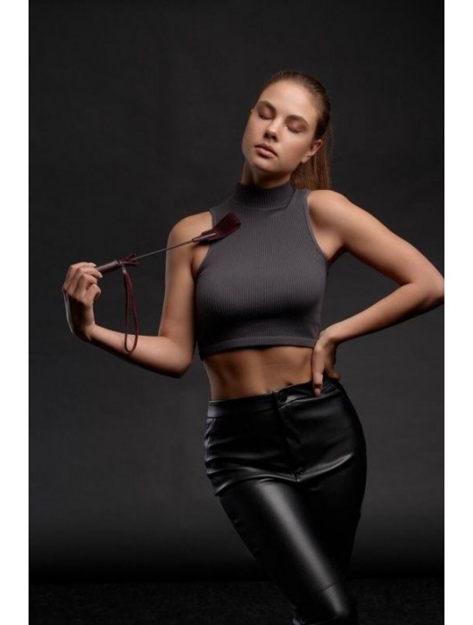 Бордовый стек Ladys Arsenal - 24 см. - БДСМ Арсенал - купить с доставкой в Калуге