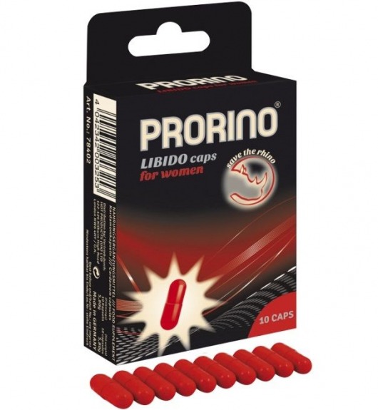 БАД для женщин ero black line PRORINO Libido Caps - 10 капсул - Ero - купить с доставкой в Калуге