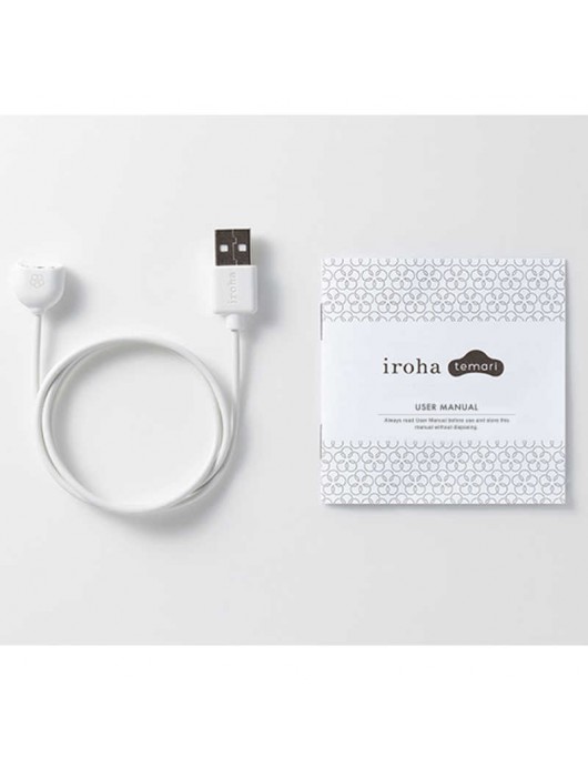 Белый вибромассажёр Temari Kaze - Tenga