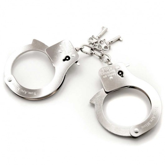 Металлические наручники Metal Handcuffs - Fifty Shades of Grey - купить с доставкой в Калуге