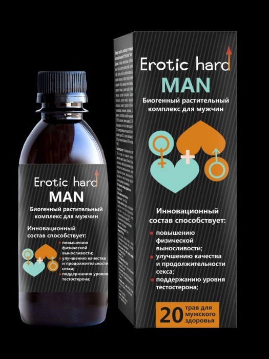 Мужской биогенный концентрат для усиления эрекции Erotic hard Man - 250 мл. - Erotic Hard - купить с доставкой в Калуге