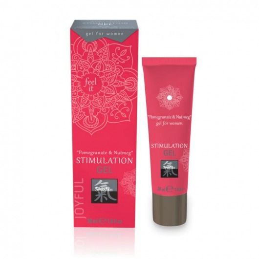 Возбуждающий интимный гель для двоих STIMULATION GEL Pomegranate   Nutmeg - 30 мл. - Shiatsu - купить с доставкой в Калуге