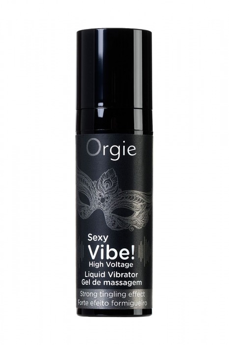 Гель для массажа ORGIE Sexy Vibe High Voltage с эффектом вибрации - 15 мл. - ORGIE - купить с доставкой в Калуге