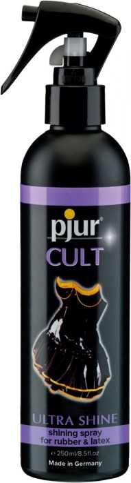 Спрей для ухода за одеждой из латекса pjur CULT Ultra Shine - 250 мл. - Pjur - купить с доставкой в Калуге