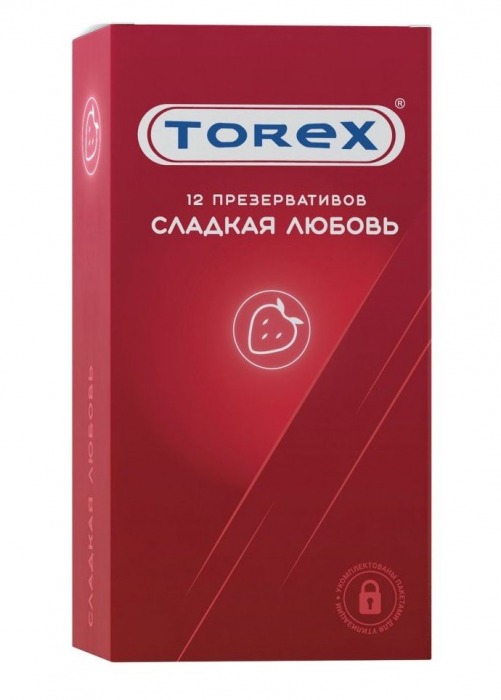 Презервативы Torex  Сладкая любовь  с ароматом клубники - 12 шт. - Torex - купить с доставкой в Калуге